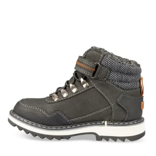 Bottines Fourré NOIR Garçon Motif Uni Scratch