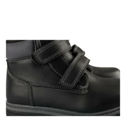 Bottines Fourré NOIR Garçon Motif Uni Scratch
