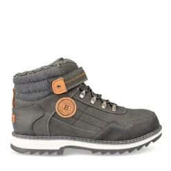 Bottines Fourré NOIR Garçon Motif Uni Scratch