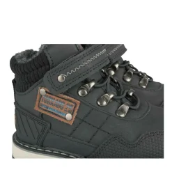 Bottines Fourré NOIR Garçon Motif Fausse Fourrure Scratch