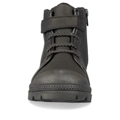 Bottines Fourré NOIR Garçon Motif Uni Scratch