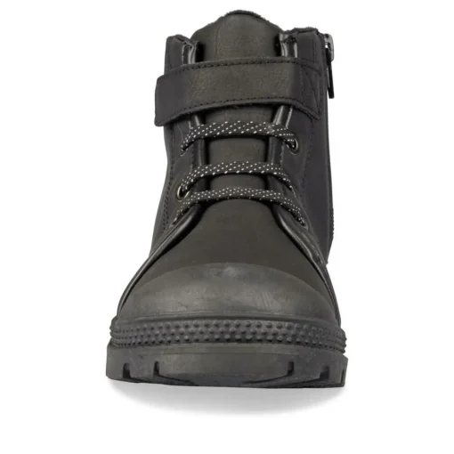 Bottines Fourré NOIR Garçon Motif Uni Scratch