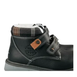 Bottines Fourré NOIR Garçon Motif Uni Scratch
