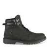 Bottines Fourré NOIR Homme CUIR Motif Uni Lacets