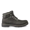 Bottines Fourré NOIR Homme Motif Uni Lacets