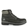 Bottines Fourré NOIR Homme Motif Uni Lacets