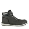 Bottines Fourré NOIR Homme CUIR Motif Uni Lacets