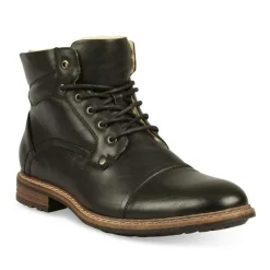 Bottines Fourré NOIR Homme Lacets