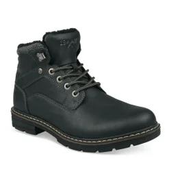Bottines Fourré NOIR Homme Lacets