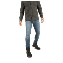 Bottines Fourré NOIR Homme Motif Uni Lacets