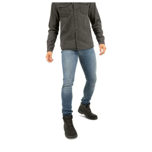 Bottines Fourré NOIR Homme Motif Uni Lacets