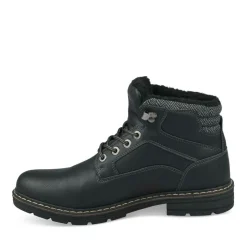 Bottines Fourré NOIR Homme Lacets