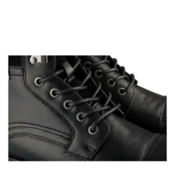 Bottines Fourré NOIR Homme Motif Uni Lacets