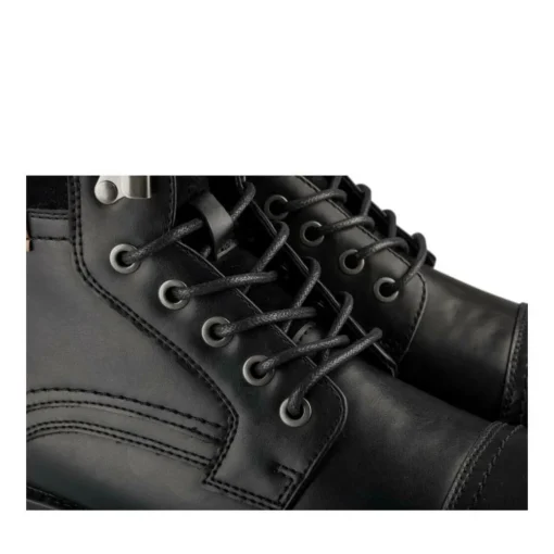 Bottines Fourré NOIR Homme Motif Uni Lacets