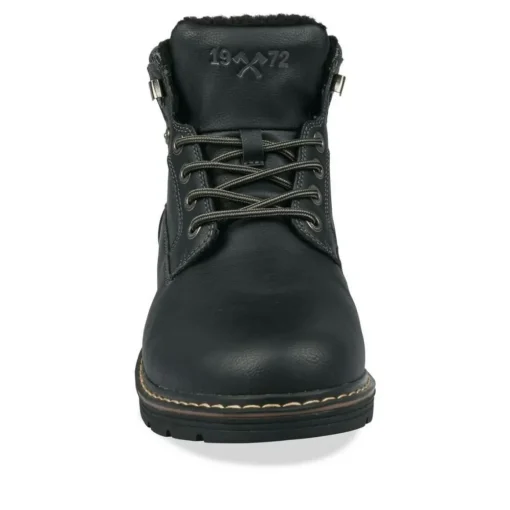 Bottines Fourré NOIR Homme Lacets