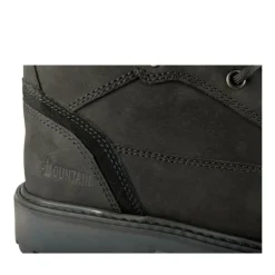 Bottines Fourré NOIR Homme CUIR Motif Uni Lacets