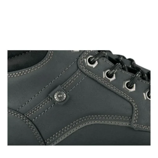 Bottines Fourré NOIR Homme Motif Uni Lacets