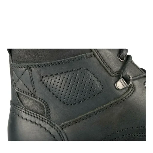 Bottines Fourré NOIR Homme CUIR Motif Uni Lacets