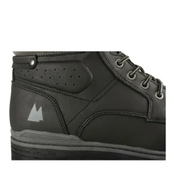 Bottines Fourré NOIR Homme Motif Uni Lacets