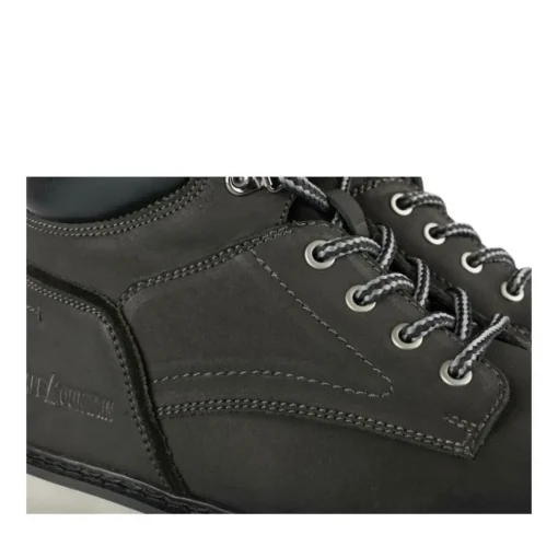 Bottines Fourré NOIR Homme CUIR Motif Uni Lacets