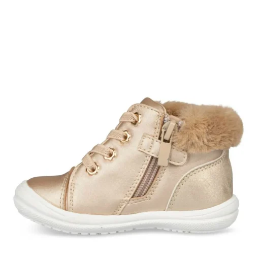 Bottines Fourré OR Fille Motif Uni Fermeture éclair