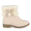 Bottines Fourré ROSE Fille Motif Etoiles Fermeture éclair