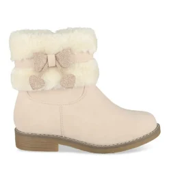 Bottines Fourré ROSE Fille Motif Etoiles Fermeture éclair