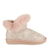 Bottines Fourré ROSE Fille Motif Paillettes A Enfiler