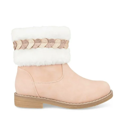 Bottines Fourré ROSE Fille Fermeture éclair