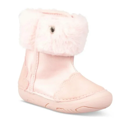 Bottines Fourré ROSE Fille Motif Uni Scratch