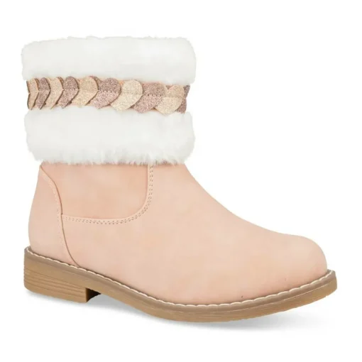 Bottines Fourré ROSE Fille Fermeture éclair