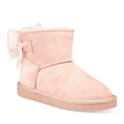 Bottines Fourré ROSE Fille Motif Uni A Enfiler