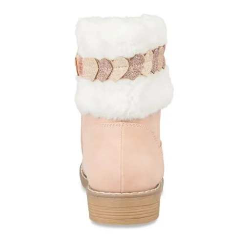 Bottines Fourré ROSE Fille Fermeture éclair
