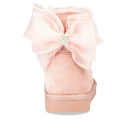 Bottines Fourré ROSE Fille Motif Uni A Enfiler