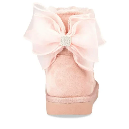 Bottines Fourré ROSE Fille Motif Uni A Enfiler