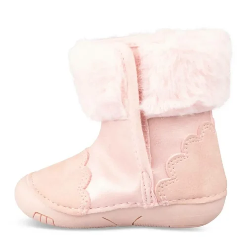 Bottines Fourré ROSE Fille Motif Uni Scratch