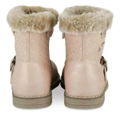 Bottines Fourré ROSE Fille Motif Animal Fermeture éclair