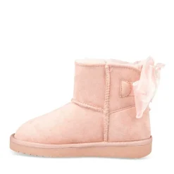 Bottines Fourré ROSE Fille Motif Uni A Enfiler