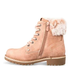 Bottines Fourré ROSE Fille Lacets