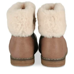 Bottines Fourré ROSE Fille Motif Paillettes Fermeture éclair