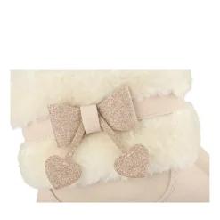 Bottines Fourré ROSE Fille Motif Etoiles Fermeture éclair