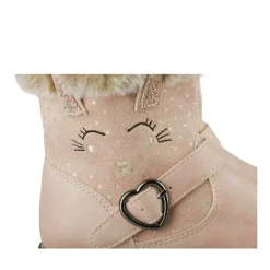 Bottines Fourré ROSE Fille Motif Animal Fermeture éclair