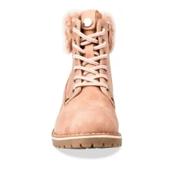 Bottines Fourré ROSE Fille Lacets