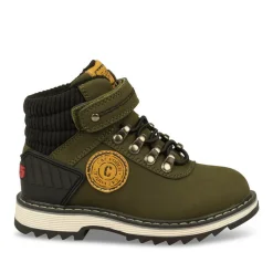 Bottines Fourré VERT Garçon Scratch