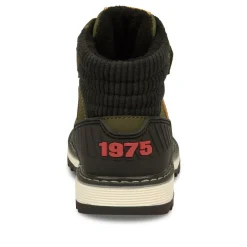 Bottines Fourré VERT Garçon Scratch