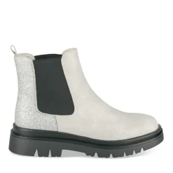 Bottines GRIS Fille Motif Paillettes A Enfiler