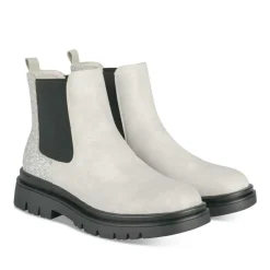 Bottines GRIS Fille Motif Paillettes A Enfiler