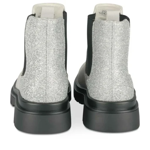 Bottines GRIS Fille Motif Paillettes A Enfiler