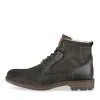 Bottines GRIS Homme Motif Uni Lacets