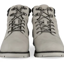 Bottines GRIS Homme Motif Uni Lacets